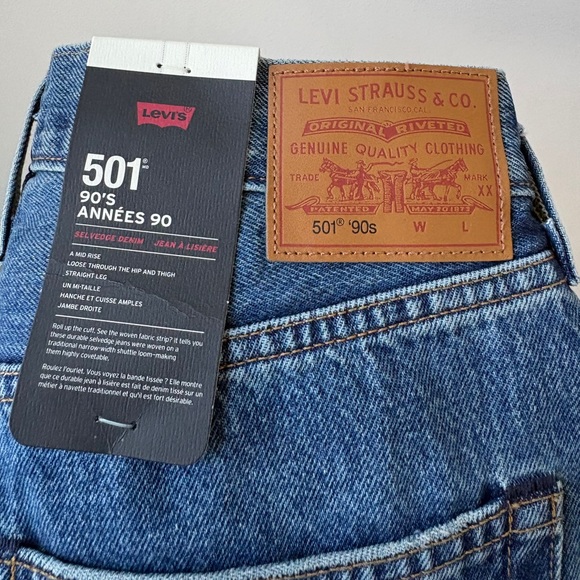 NWT Levi's 90s Selvedge 501 Jeans - Picture 8 of 14